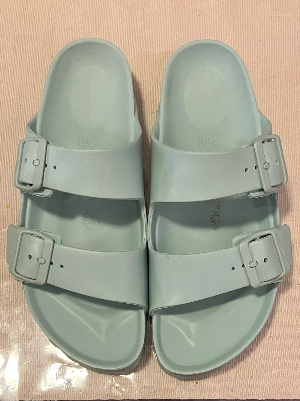 Birkenstock Arizona EVA Sandals Mint Green Sz 39 L 8 M 6 - Picture 5 of 9